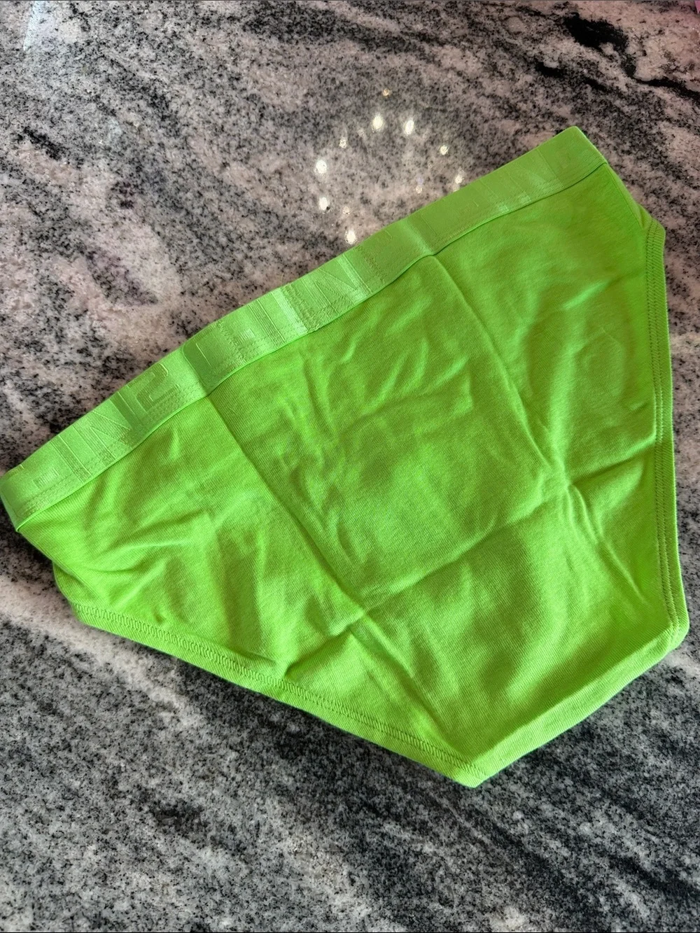 Men's Lime Green Prime Collection Sport Briefs with Supportive Pouch NWT!